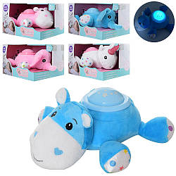 Дитячий м'який нічник Тварина 812-1-2-813-1-2-814 інтерактивна плюшева іграшка музична