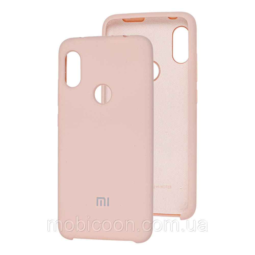 Накладка Silicone Cover для Xiaomi Redmi Note 6 Pro Pink Sand