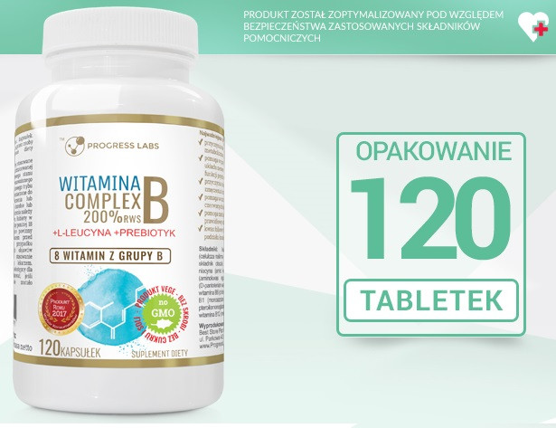 Вітамін Б PROGRESS LABS - Vitamin B Complex 200% RWS