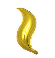 Фольгована куля вензель золото 56х25 см (Китай)