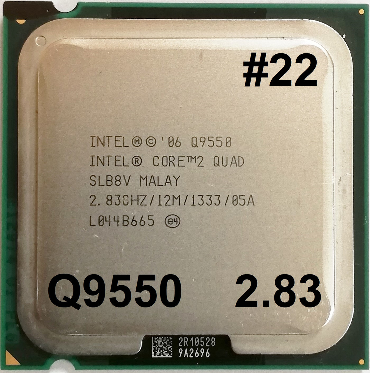 Процесор ЛОТ#22 Intel Core2 Quad Q9550 E0 SLB8V 2.83GHz 12M Cache 1333 MHz FSB Socket 775 Б/У