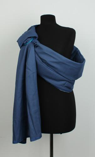 Слінг з кільцями без борту тканинний пристрій для перенесення дітей з льону Лежень,Україна, фото 1