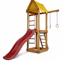 Детский игровой комплекс с горкой "Babyland-17" ТМ SportBaby, размер 2,4х1,8х1,9м