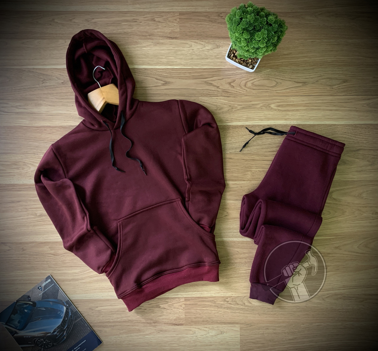 Спортивний костюм чоловічий теплий Baza | Худі + штани ЛЮКС якості KZ-80042, фото 1