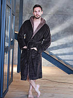 Халат мужской махровый Шоколадный/Коричневый