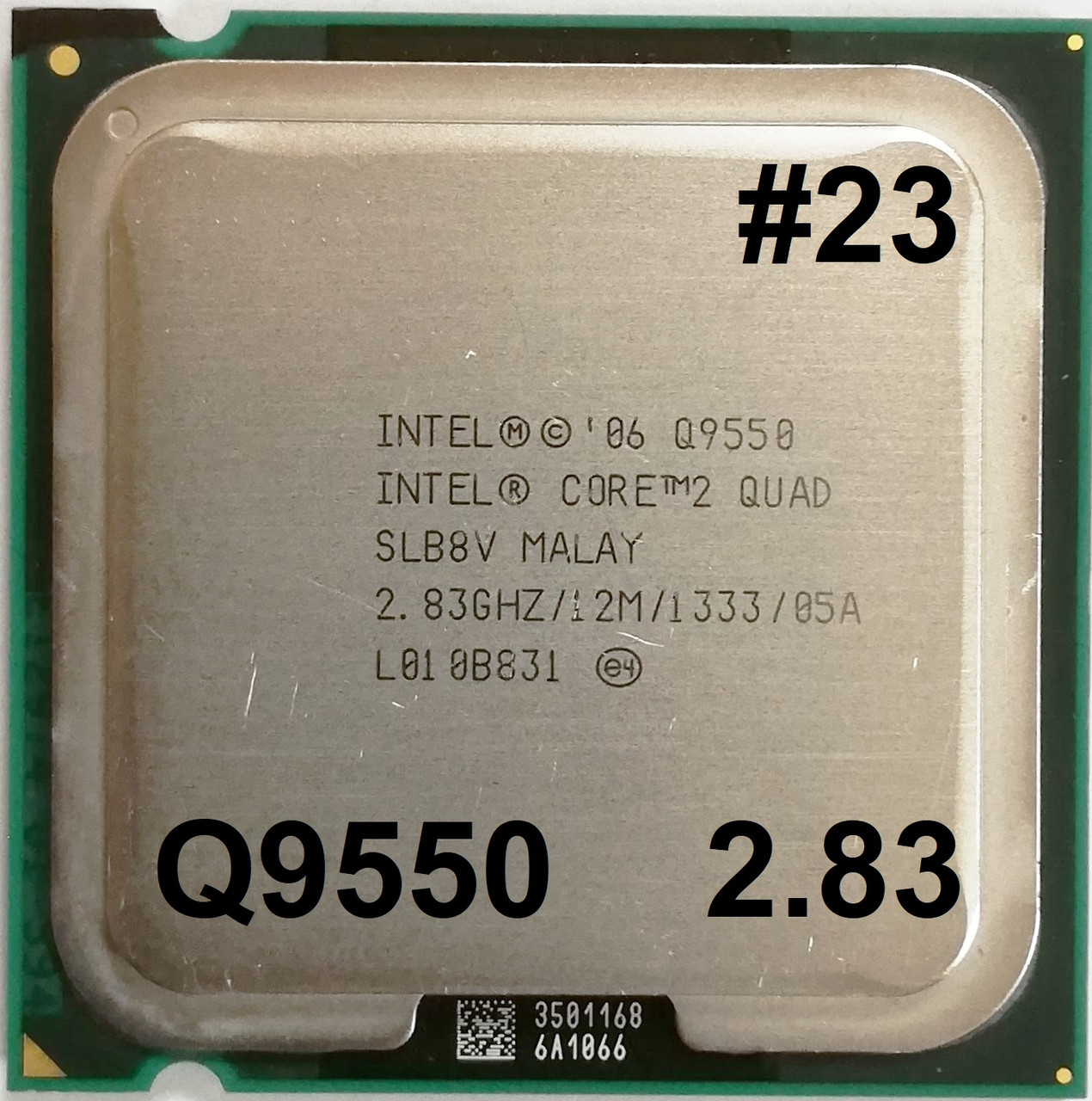 Процесор ЛОТ#23 Intel Core 2 Quad Q9550 SLB8V 2.83GHz 12M Cache 1333 MHz FSB Soket 775 Б/У
