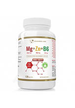 Магній, цинк, вітамін б6 PROGRESS LABS - Mg+Zn+Vit B6 - 120tabs