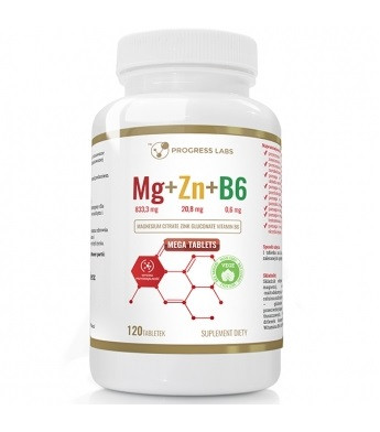 Магний, цинк, витамин б6 PROGRESS LABS - Mg+Zn+Vit B6