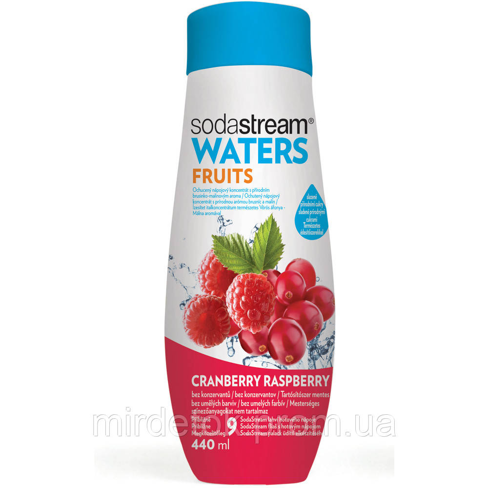 Сироп для газованих напоїв Cranberry-Raspberry (брусниця+малина) 440 ml на 9 л напою