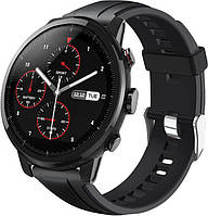 Ремешок Coholl для часов Amazfit Stratos (22мм) Black (Амазфит Стратос 2С)