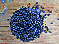 Жемчуг дорогой искусственный, 6 мм, цвет синий, 10 грамм (~100 шт).