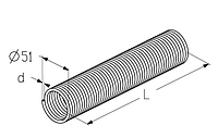 Пружина для воріт (діаметр внутрішній 51 мм)