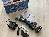 Болгарка акумуляторна безщіткова AL-FA ALCAG125М : 21V