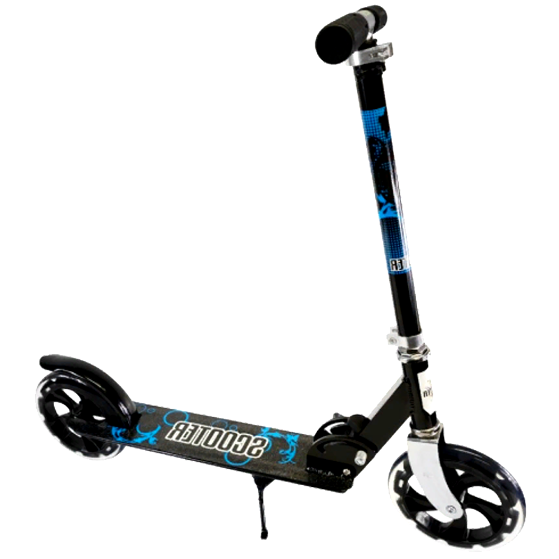 Складаний двоколісний алюмінієвий міської самокат Scale Sports Scooter чорний (SS7327)