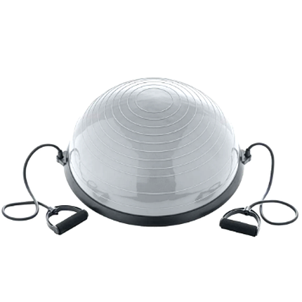 Гімнастична півсфера BOSU для фітнесу балансувальна подушка 58 см сіра (BVR-0330), фото 1