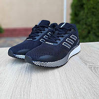 Кроссы мужские Adidas Nova Run X Black черные. Стильные мужские кроссовки Адидас Нова Ран с белой подошвой