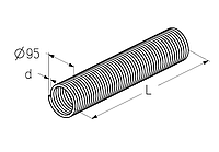 Пружина для воріт (діаметр внутрішній 95 мм)