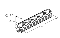 Пружина для воріт (діаметр внутрішній 152 мм)