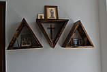 Полиця дерев'яна "Трикутник", фото 2