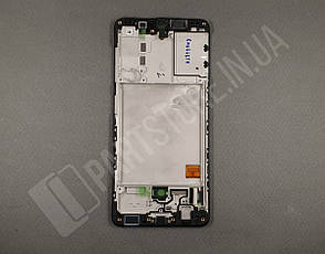 Дисплей Samsung A415 Black А41 2020 (GH82-22860A) сервісний оригінал у складі з рамкою, фото 2