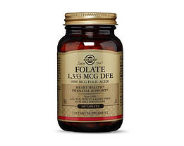 Фолієва кислота Солгар Solgar Folate 1333 mcg DFE (Folic Acid 800 mcg) 250 капсул, фото 6