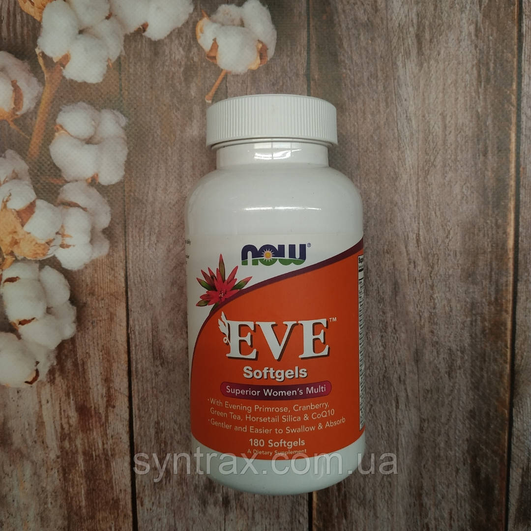 NOW Foods Eve 180 softs, Нау Єва вітаміни для жінок