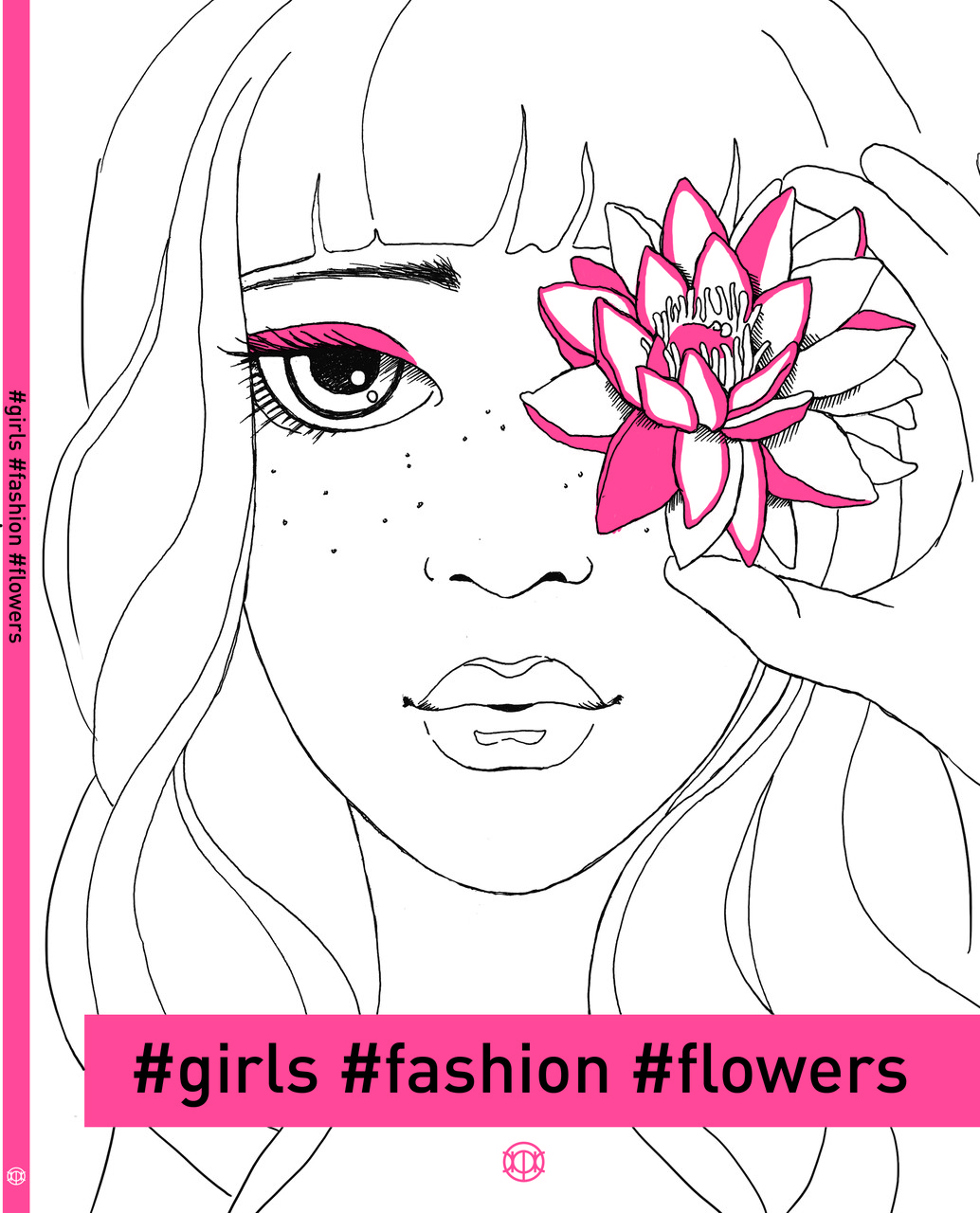 Фешн-розмальовка #girls#fashion#flowers (английською мовою)