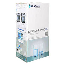 Фільтр зворотного осмосу Atlas Filtri Oasis DP-F Sanic PUMP-UV (мінералізатор, насос і уФ-лампа) на каркасі, фото 5