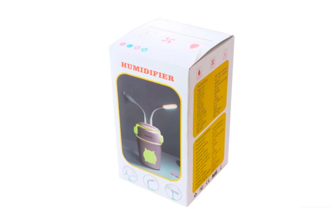 Мінізволожувач повітря нічник 0,2 л Humidifier, фото 3