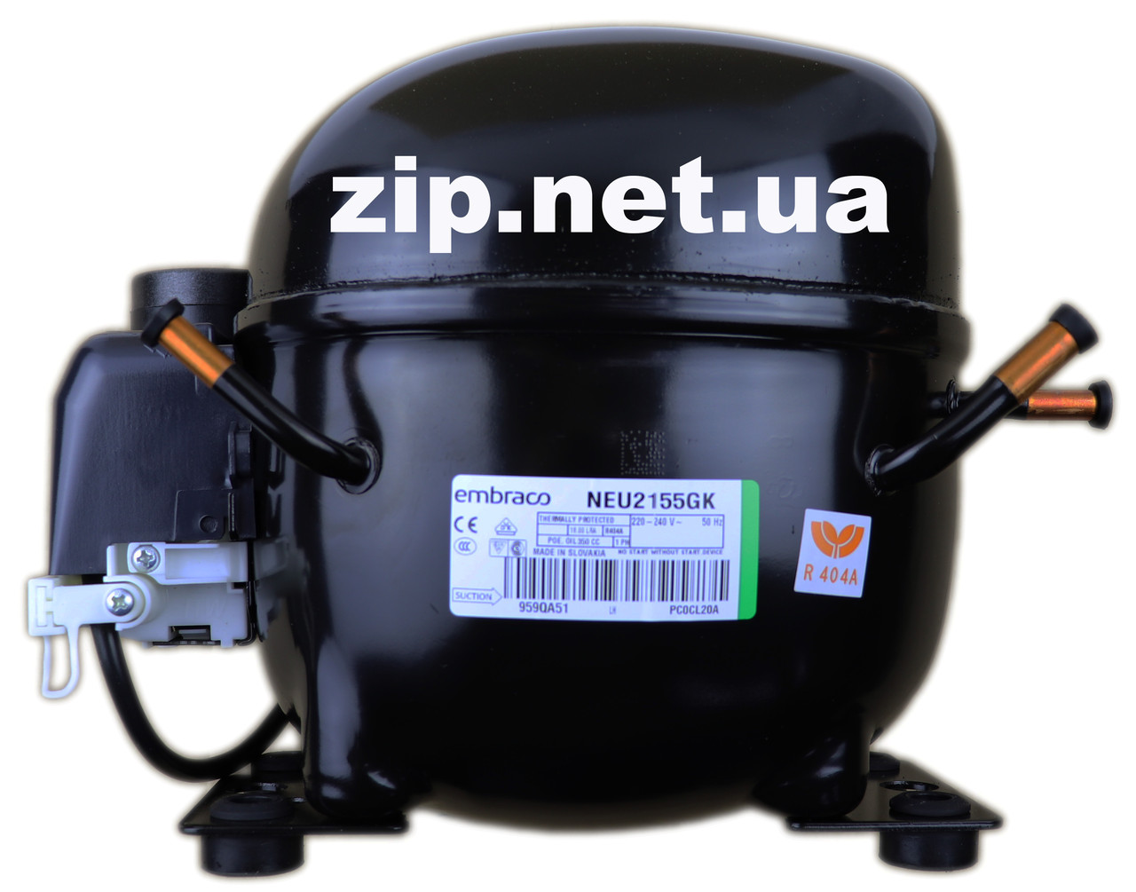Компресор NEU 2155 GK, R-404a, R-507, 451 W, (220v), (12.11 куб.), embraco