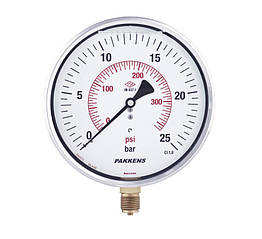 Манометр заповнений гліцерином Pakkens серія MH