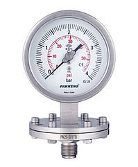 Манометр з типом підключення розділової мембрани Pakkens серія DS