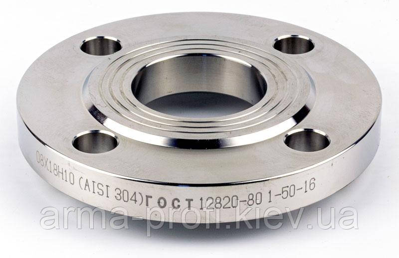Фланец плоский нержавеющий Ду 150 (159) Ру 16 по ГОСТ 12820-80 (ID ...