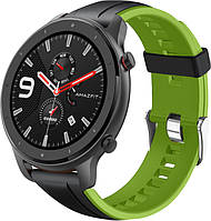 Ремешок Coholl для часов Amazfit GTR 47mm Black-Green