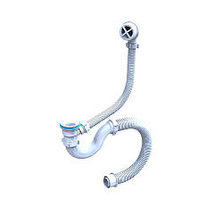 Сифон для ванни пластиковий випуск і перелив Економ