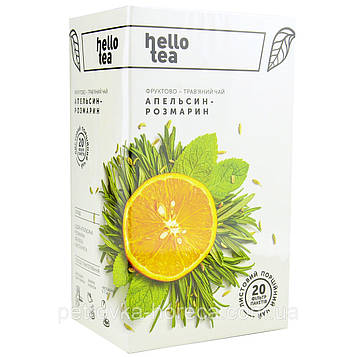 Чай пакетований листової "Апельсин-розмарин", 50 р, TM HELLO TEA