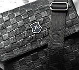 Мужская кожаная сумка Louis Vuitton черная, фото 7