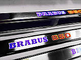 Накладки на пороги з підсвіткою поріжки LED для W463 Brabus 800 Style G55 G65 G63 G500 G Wagon Mercedes, фото 2