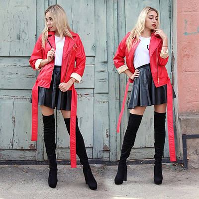 Жіноча косуха з еко-шкіри,РОЗМІР ТІЛЬКИ 42/44