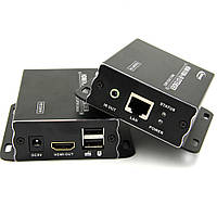 TESLA SMART HDMI передатчик видеосигнала KVM - HE 120 м по витой паре USB подключение мыши и клавиатуры