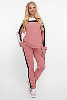 Спортивний жіночий костюм Ліна пудра