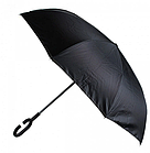 Зонт зворотного складання, антизонт, розумний парасольку, парасолька навпаки Up Brella Жовтий, фото 3