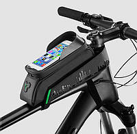 Велосумка для смартфона на раму, вело сумка для телефона RockBros ( код: IBV002B )