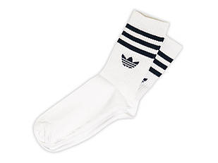 Чоловічі шкарпетки Adidas білі з синім