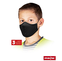 Багаторазова маска для дітей Reis Чорна