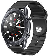 Ремінець Wave для Galaxy Watch 3 45mm Black (Самсунг Галакси Вотч 3 45 мм)