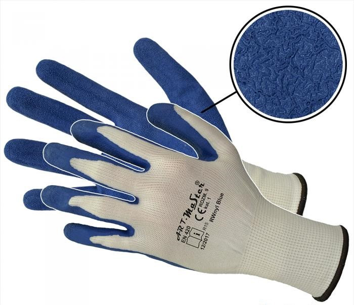 Защитные перчатки Artmas RWnyl Blue 2 kat.1, синий, 8