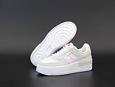 Жіночі кросівки Nike Air Force white/pink. ТОП Репліка ААА класу., фото 3