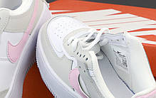 Жіночі кросівки Nike Air Force white/pink. ТОП Репліка ААА класу., фото 3