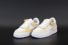 Жіночі кросівки Nike Air Force white/beige. ТОП Репліка ААА класу., фото 3
